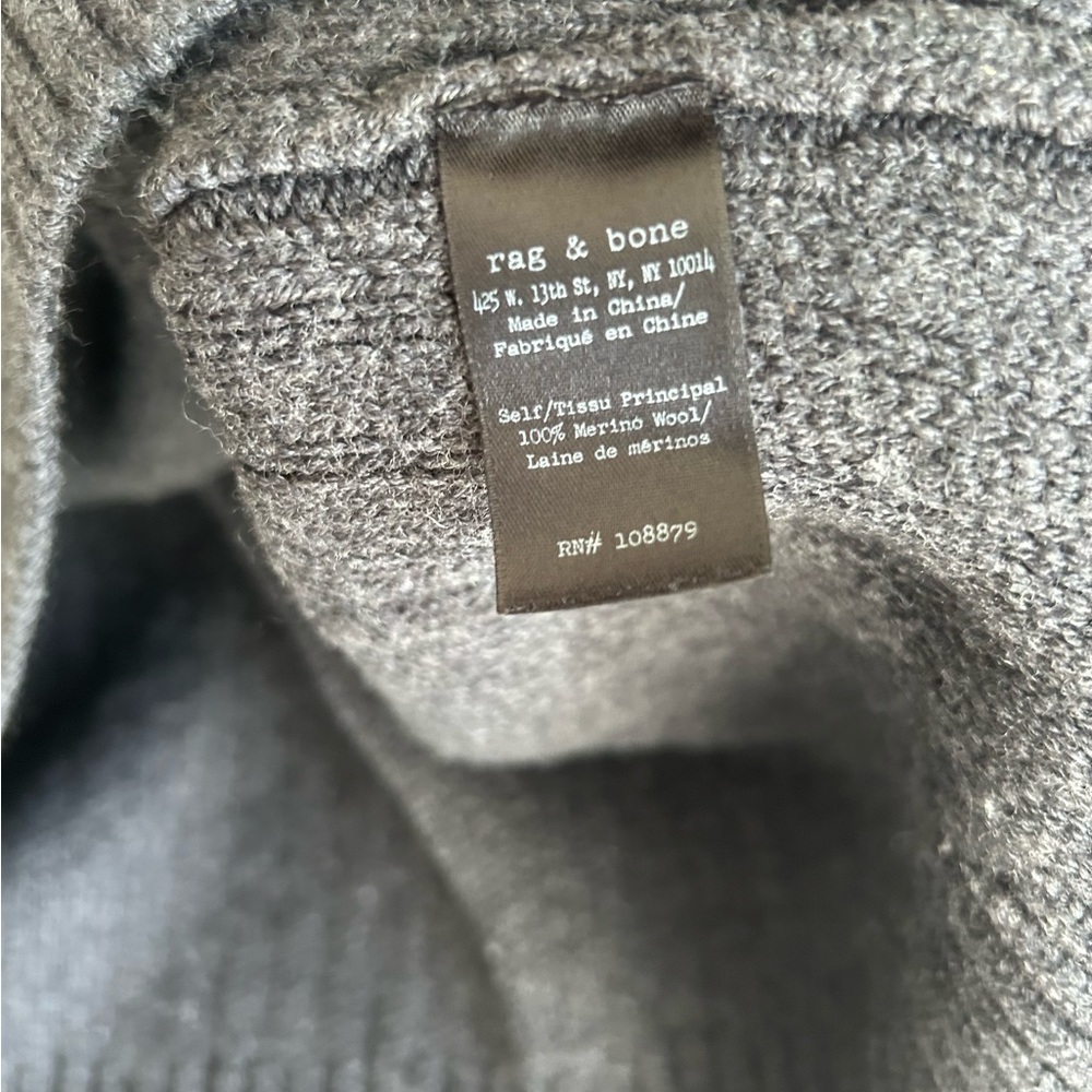 Rag And Bone Blithe Turtleneck Sweater In Charcoa… - image 4